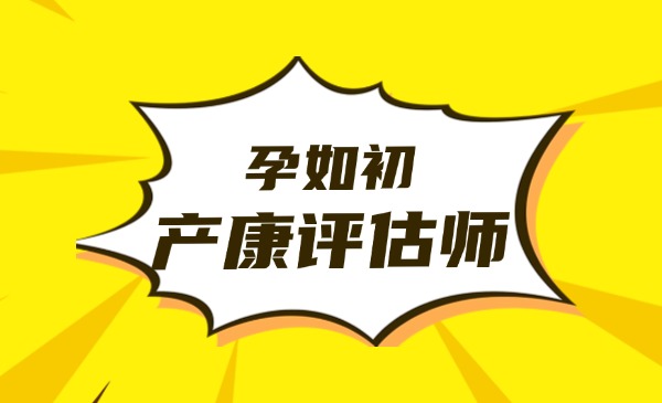 孕如初产康评估师
